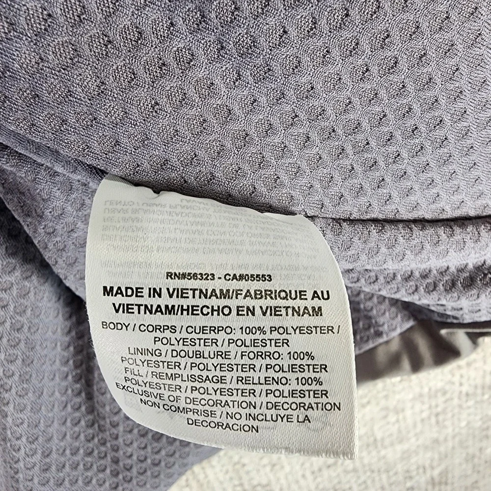 Nike Golf Aeroloft Jacket Mens L Gray Lightweight Quilted Full Zip 932235-036